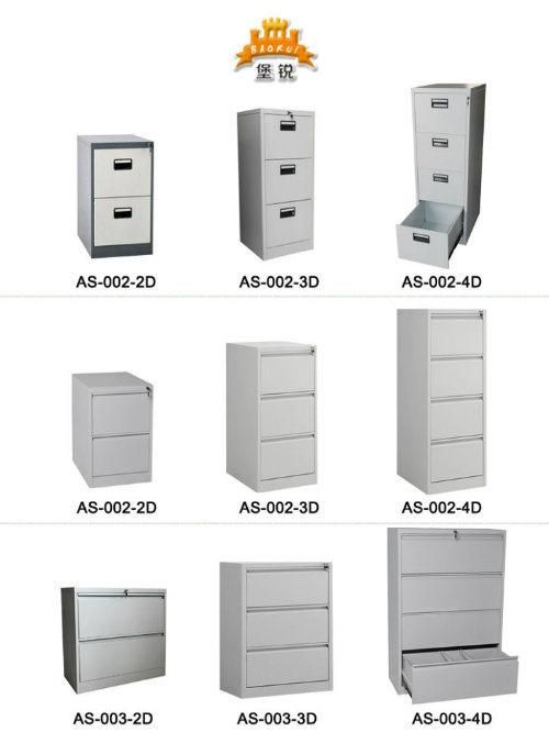 Fas-002- 4D Wholesale Lockable Metal Storage 4 Drawer Vertical Office Steel Filing Cabinet