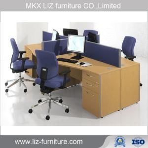 Low Price Simple 4 Seater Office Cubicle Partition Workstation Table Am045