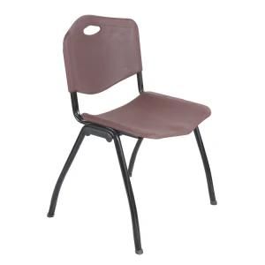 Modern Plastic Office Stacking Chair with Metal Frame and Different Shell