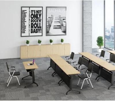 High Quality Meeting Desk Office Folding Training Table Foldable Conference Meeting Desk Design