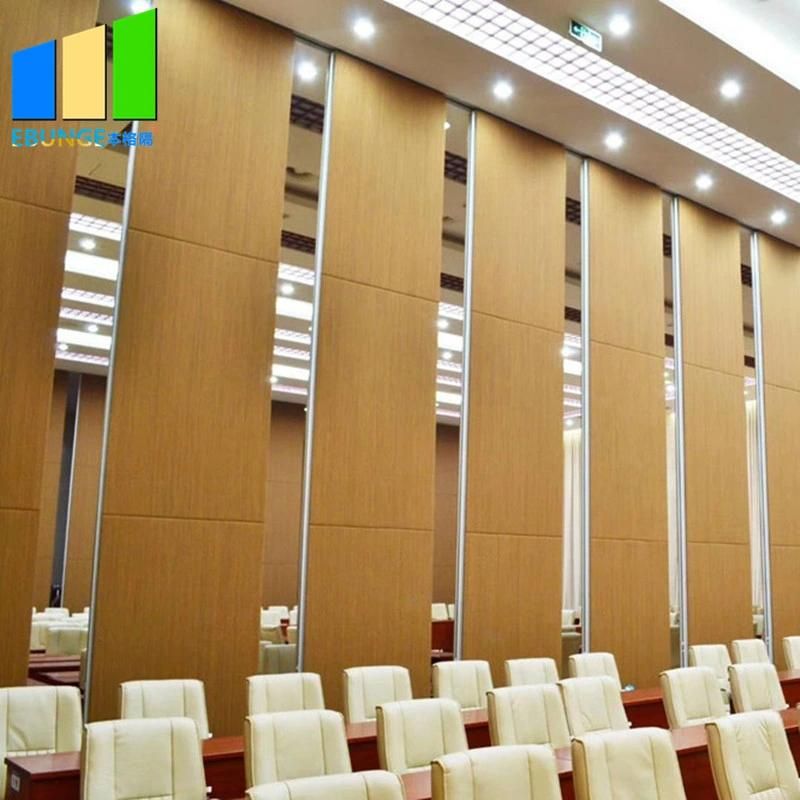 Movable Dividing Folding Door Sliding Dividers Melamine Wooden Partition