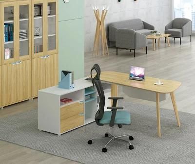 Chinese Brief Style L-Shaped Office Executive Computer Table