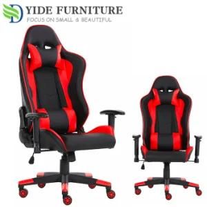 Red Black Leather Club Chair PC Gaming Chair with Racing Seat