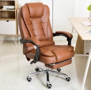 Computer Chair Office Chair Massage Chair Boss Chair Reclining Household Lift Seat Footrest Leather Chair Swivel Chair