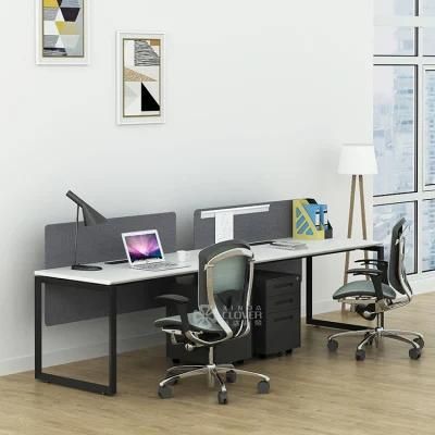 Modern Customer Size Desk 2 Person Open Office Cubicle Workstation