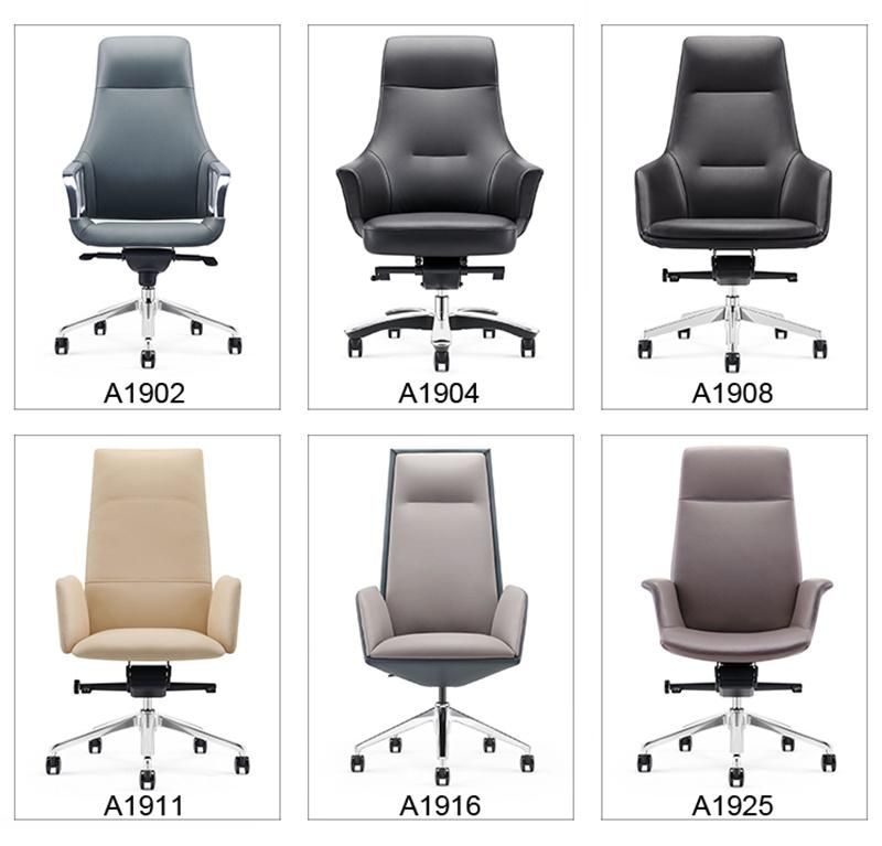 High Back PU Leather Executive Office Chair with Armrest