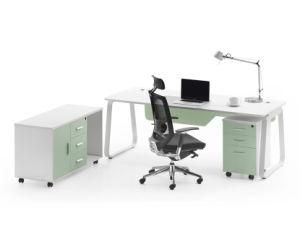 Modern Office Executive CEO Desk with Powder Coating Leg