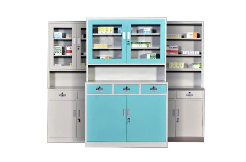 Modern Design Hospital Steel Cupboard Steel Medicine Cabinet