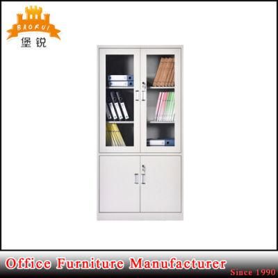 Factory Supply School Office Furniture Glass Door Storage File Cabinet