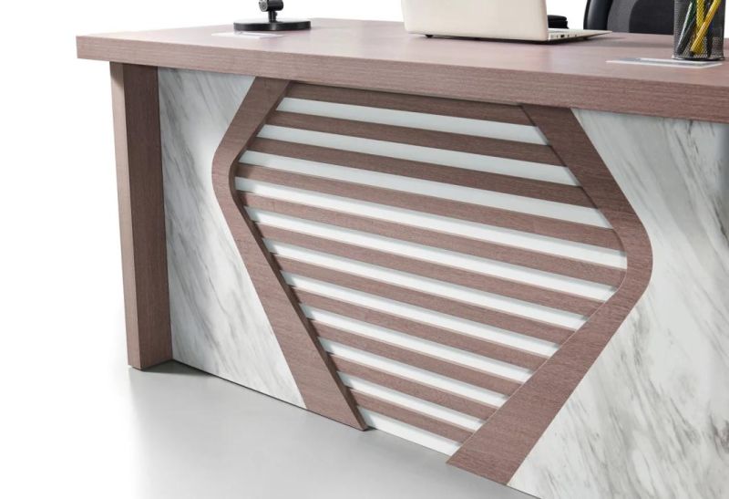 Long Term Hot Sale Patent Design MDF Computer Desk Modern Executive Office Desk