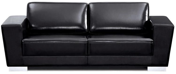 Top Leather Finished 2 Seater Reception Sofa for Public Waiting Room