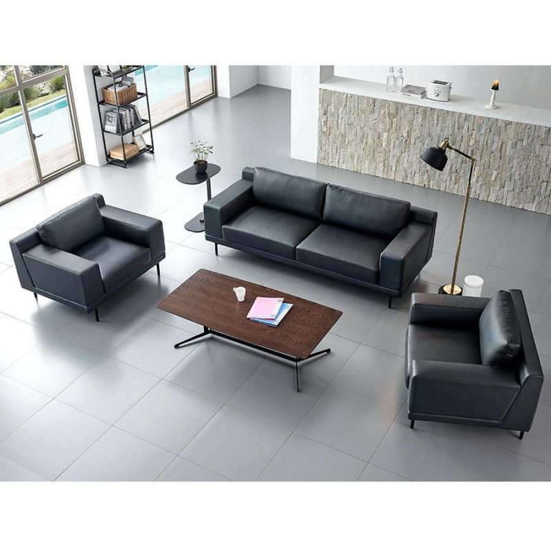 Modern Luxury Leather Executive Commerical Sectional Office Sofa Design