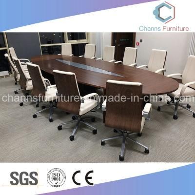 Luxury Large Office Desk Meeting Table with Wooden Leg