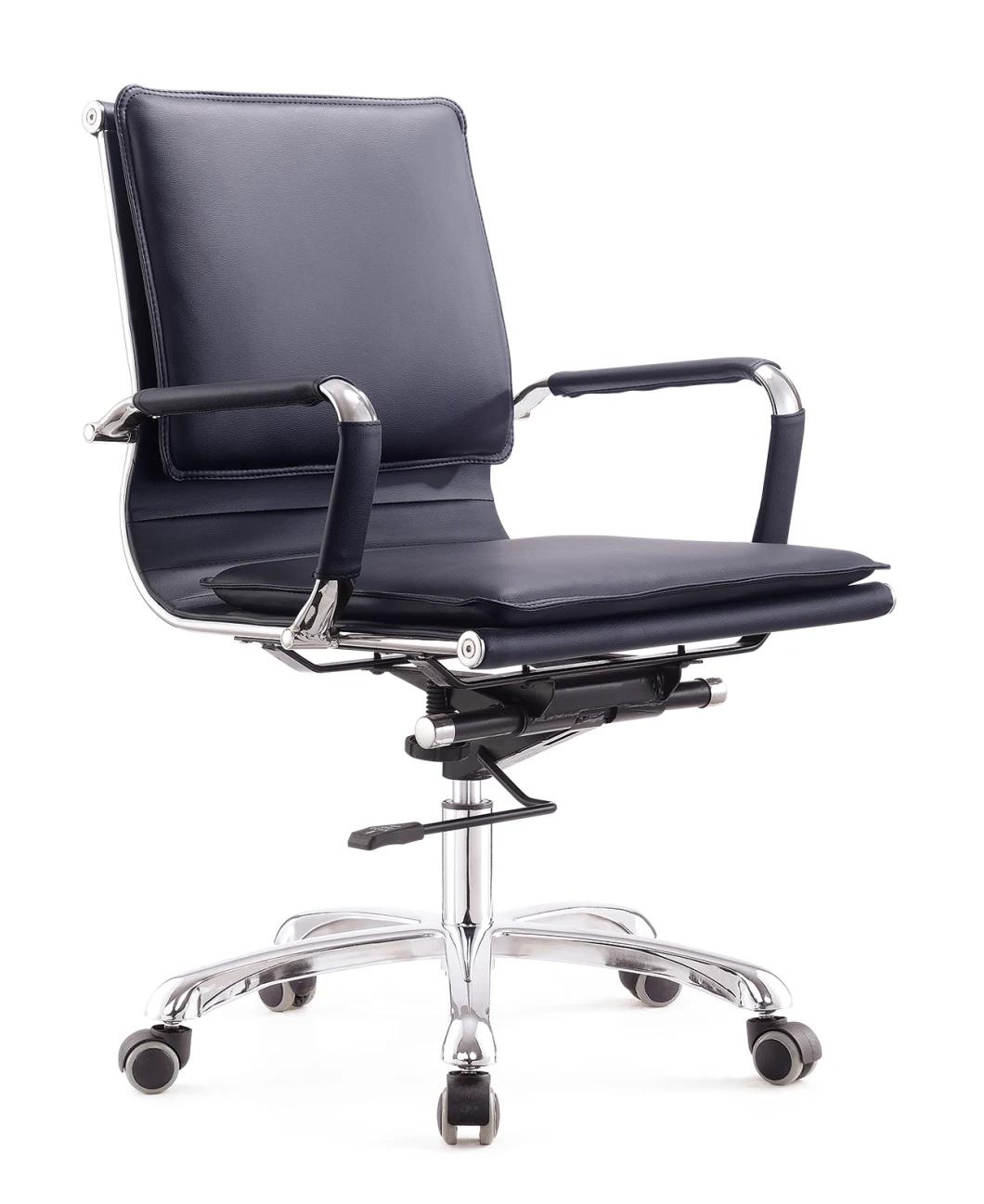 Factory Wholesale Metal Base Office Leather Staff Manager Computer Chairs