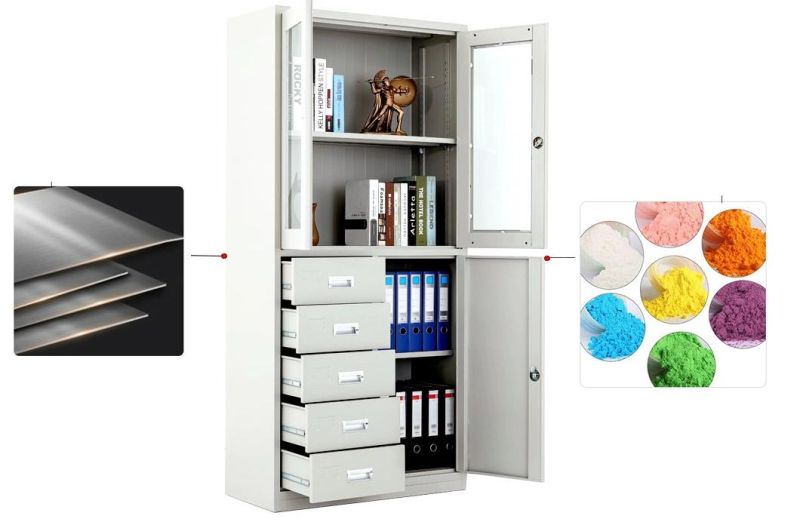 Steel Filing Storage Cabinet Office Three Drawers Steel Filing Cabinet