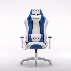 Hot Selling White PU Leather Economic LED RGB Racing Gaming Chair