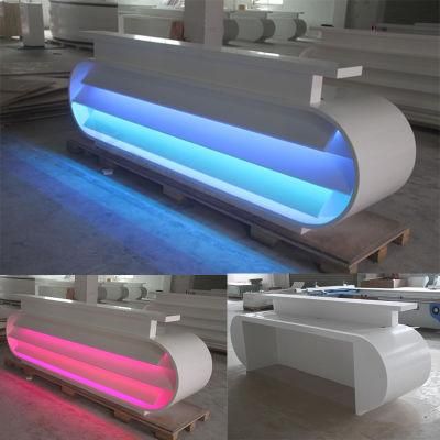 Extravagant Design Office Furniture 2 Person White Reception Desk