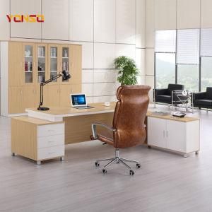 Modern Office Furniture L Shaped Melamine Wooden Manager Executive Office Desk