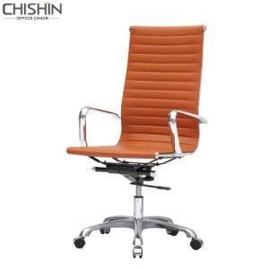 High Back Leather Eames Office Designer Swivel Staff Chair