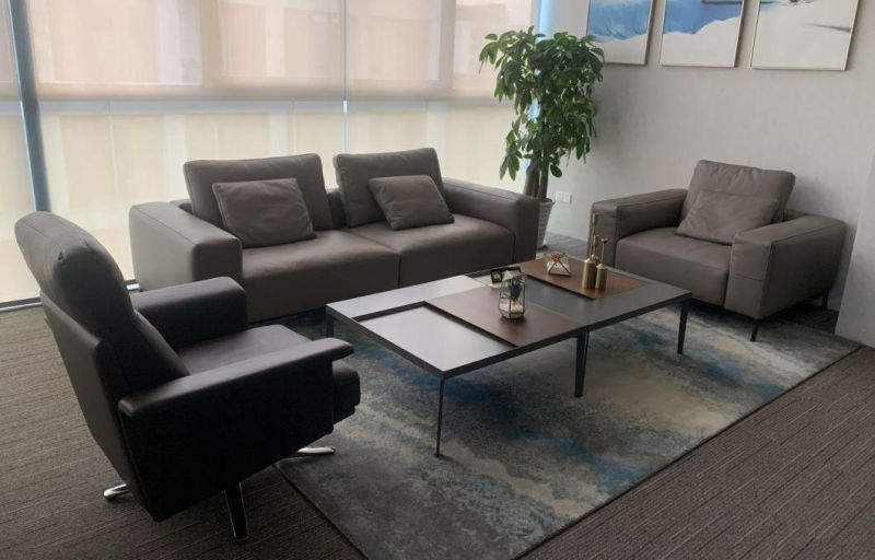 2022 Simple Classic Minimalism Office Leisure Leather Sofa Set