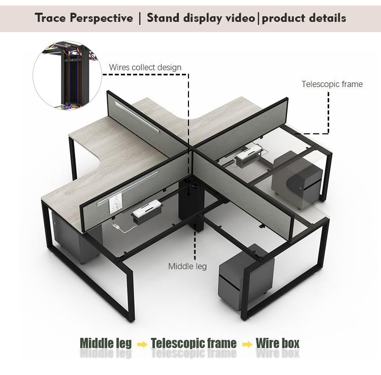 Low Price European Style Modern Appearance and General Use Multi Furniture Sets Open Work Space Office Desks