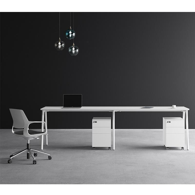 High Quality Office Furniture White Two Seat Workstation Modern Office Desk