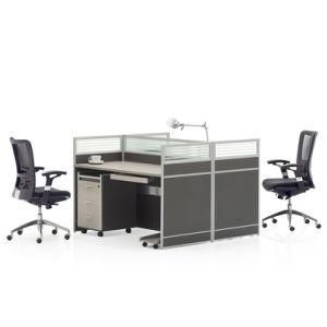 Space Saving Wood Frame MFC Office Workstation Office Cubicle Open Office Workstation