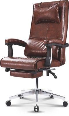 Full Leather Modern Office Furniture Swivel Style Unfolded Executive Manger Chair