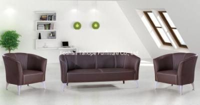 Modern Design Home Leisure PU Leather Three Person Seat Office Waiting Room Sofa