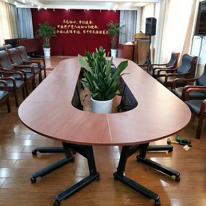 Steel Frame Stackable Foldable Conference Table School Meeting Room Table