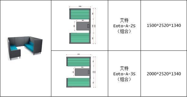 Private Space Seating Conference Office Meeting Pod with Sofa