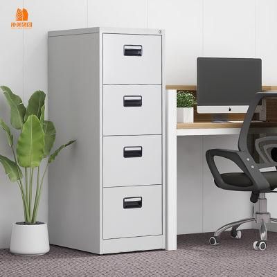 Office Steel Furniture 4 Drawers Vertical Storage Filing Cabinet