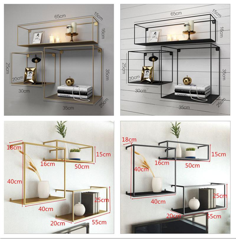 Modern and Simple Metal Hanging Shelves with Different Specifications 0529