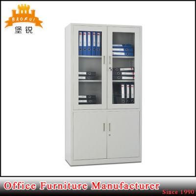 Kd Half Glass Door Metal Furniture Large Office Wall File Documents Cabinet for Dubai Kuwait Saudi Europe Market