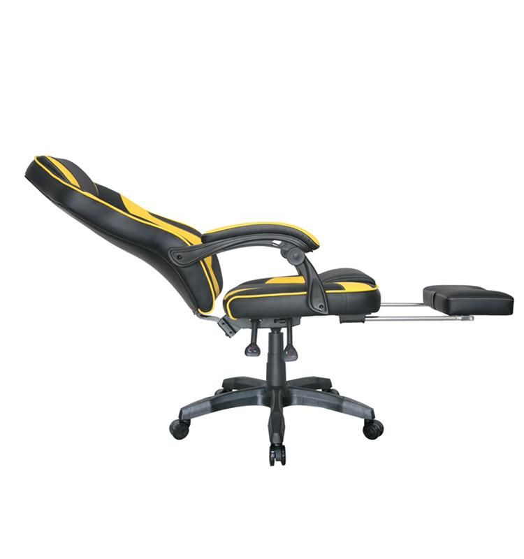 (JAWWAD) Comfortable Ergonomic Racing Chair with Footrest