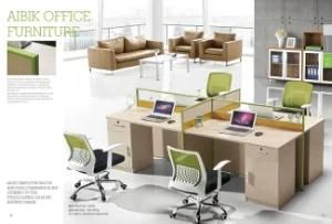 Wholesale Office Linear Workstation Desk with Screen (MFC/Aluminum) B25-2412b