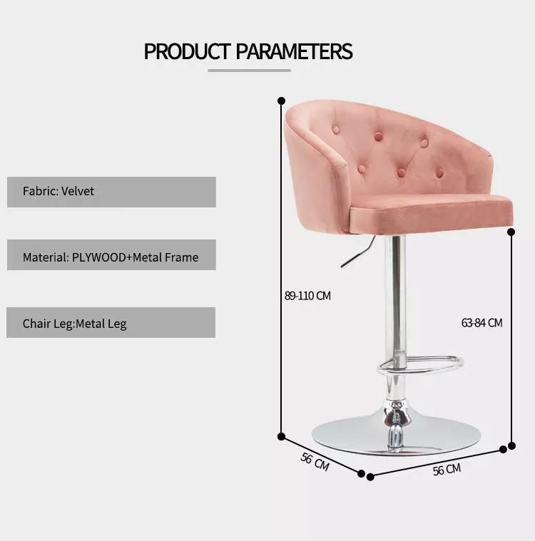 Leisure Chair Bar Stool Pink Lounge Chair Accent Chair Bar Chair