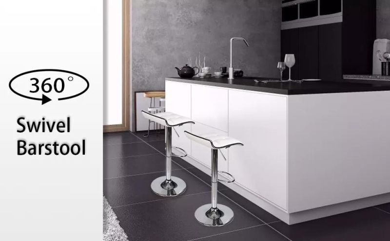 Reception Bar Stool Leather Bar Chair Swivel Bar Seat