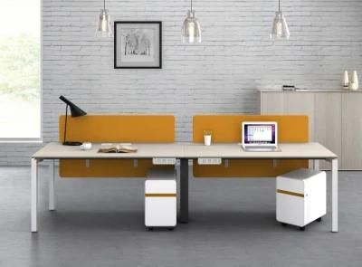 Amzing Quality Modern Design Commercial Modular Office Furniture Two Person Linear Open Employee Workstation
