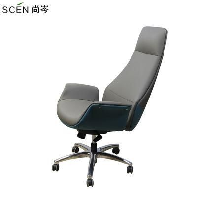 China Manufacture Manager Leather Swivel Executive Office Chair for Office Furniture