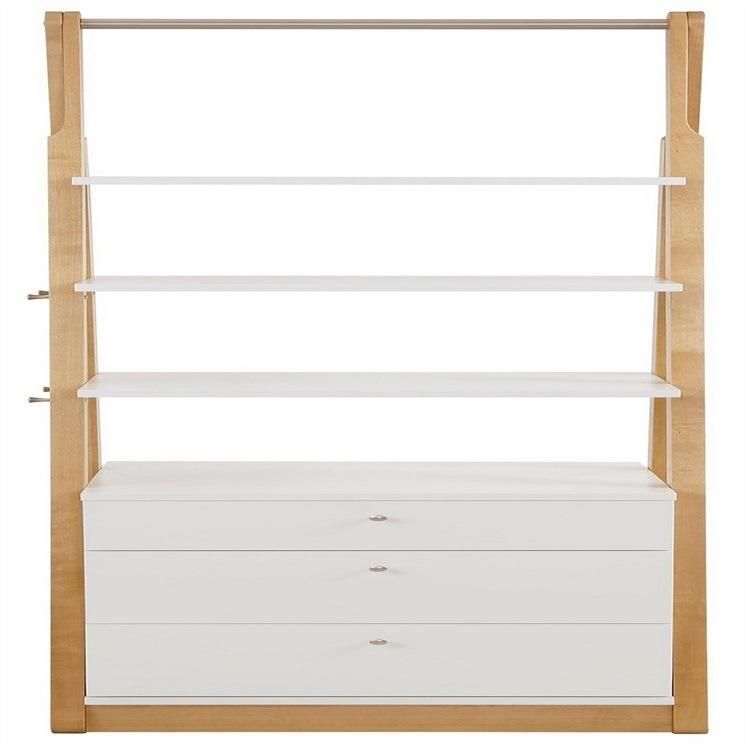 Creative Furniture Tripod Type Wooden Shelf with One Cabinet