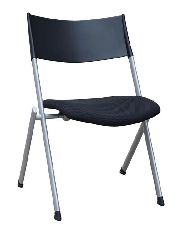 Plastic Folding Soft Seat Training Visitor Office Chair Meeting Examination Student Study Journalist Event Flap Chair