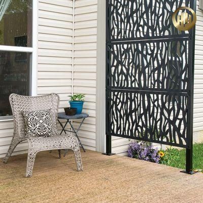 Powder Coating Metal Aluminum Rectangular Decorative Screen / Fence Panel
