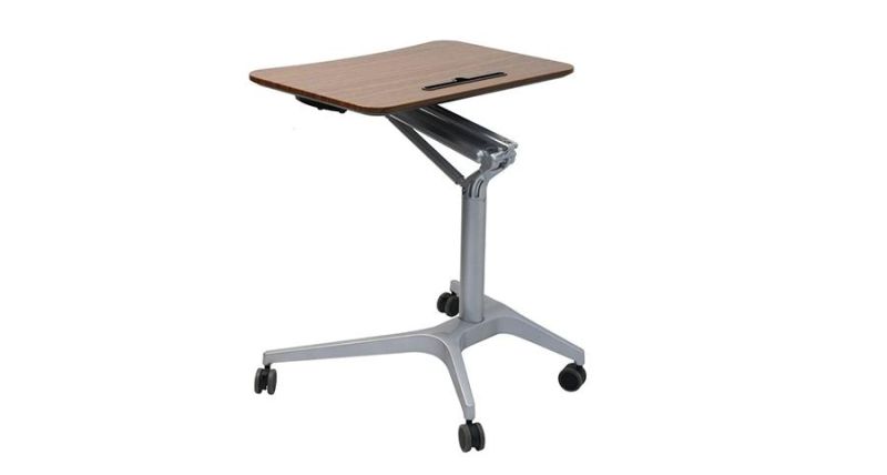 Height Adjustable Sit to Stand Mobile Computer Desk Laptop Table