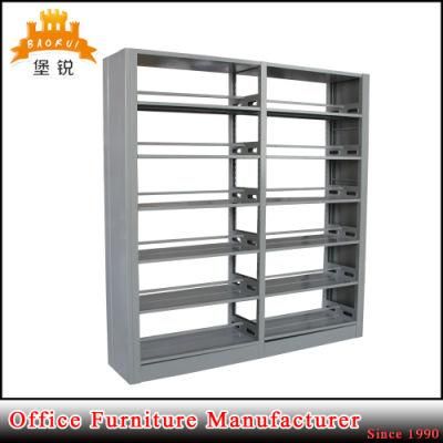 Library Furniture School Bookshelves Double-Sided Metal Bookshelf