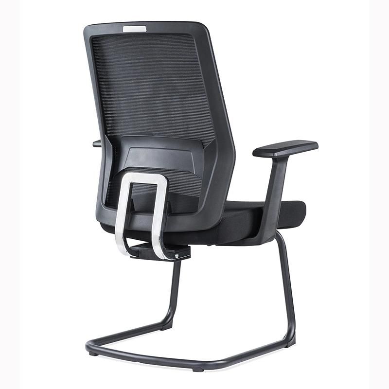 MID Back Modern Black Meeting Room Armrest Office Chair