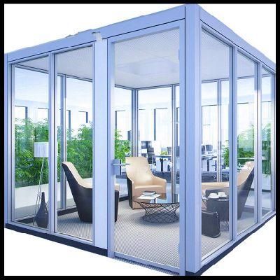 Factory Customized Color Coated Art Laminated 83 Double Glass Partition Walls for The Hotel and Office