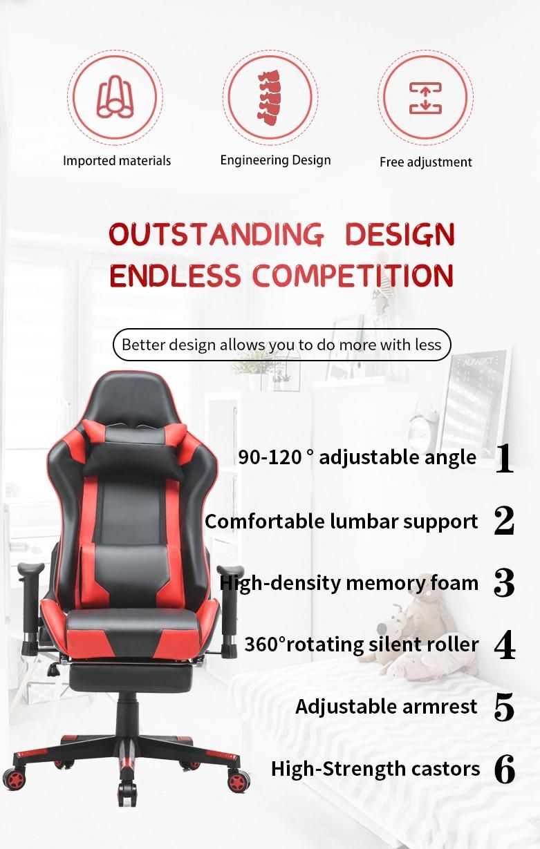 Modern Comfortable Popular Recliner Racing Gamer Computer Race PC Gaming Chair