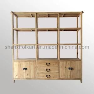 Chinese Antique Furniture Reclaimed Pine Bookshelf