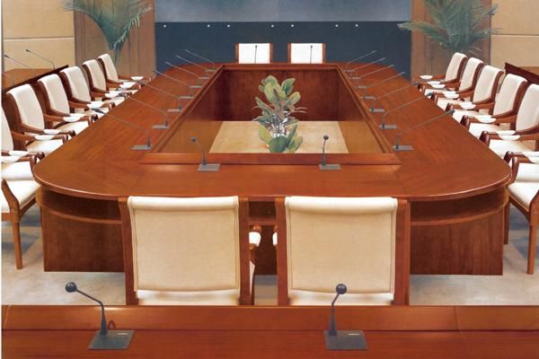 Luxury Congress Hall Boardroom Table with Chair (FOH-H8013)